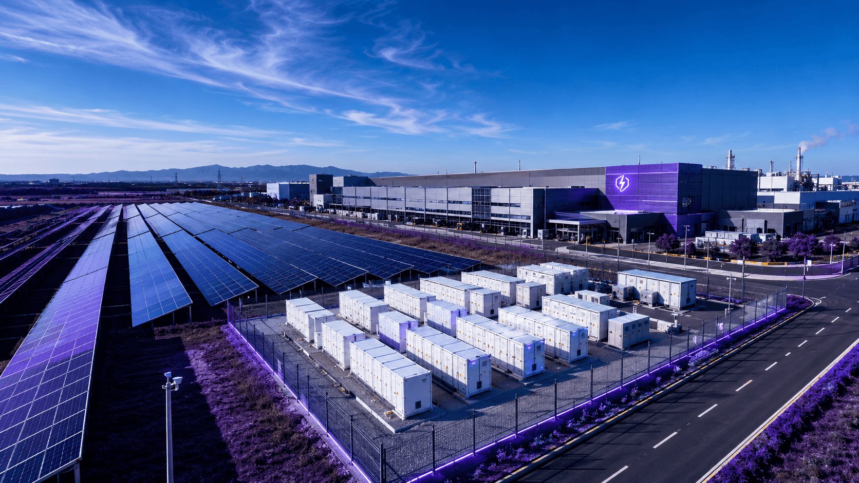 Solar-Batterie-Hybridanlage für Industrieunternehmen